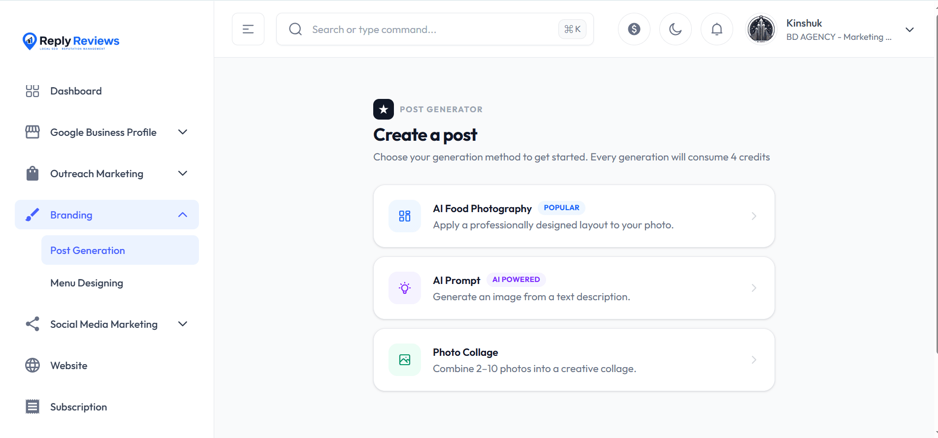 AI food photography and image generator