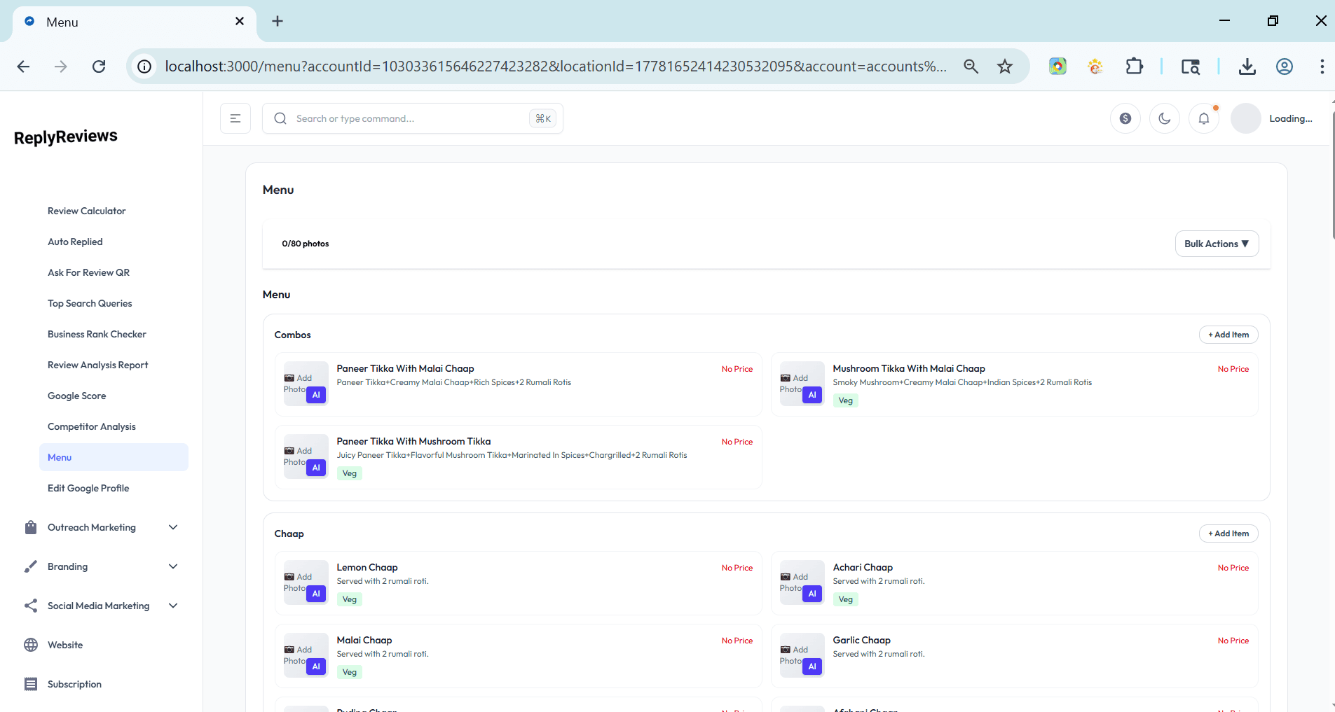 Update Menu on Google Business Profile - Add, Edit & Sync