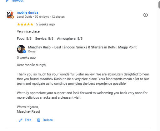 Google Business Profile review management dashboard showing customer feedback and responses