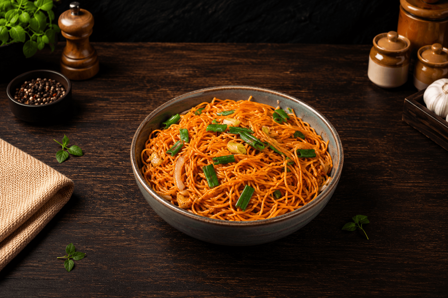 Veg Singapuri noodles